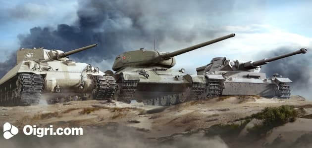 Los tanques luchan por delante