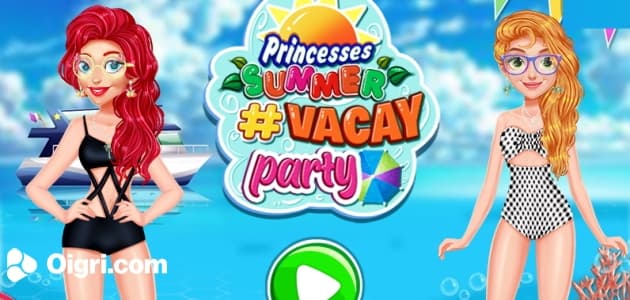 Fiesta de vacaciones de verano de las princesas