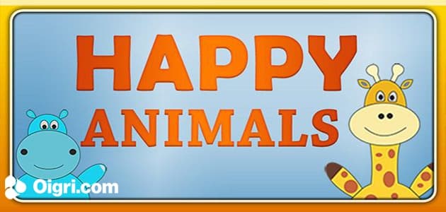 Juego de memoria de animales felices