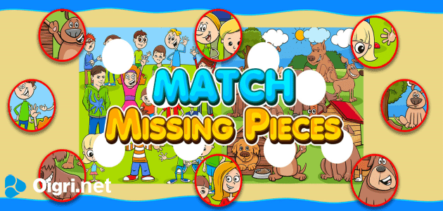 Juego educativo para los niños de las partes faltantes